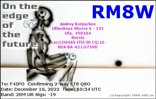 QSL de RM8W