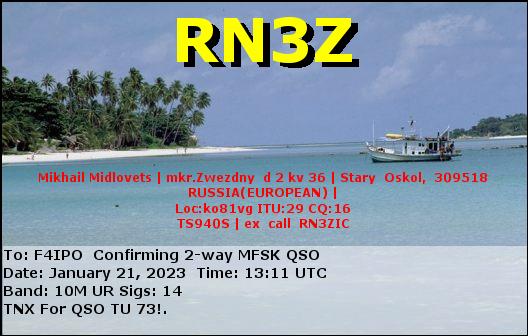 QSL de RN3Z