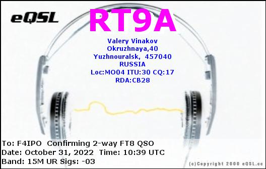 QSL de RT9A