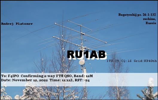 QSL de RU1AB