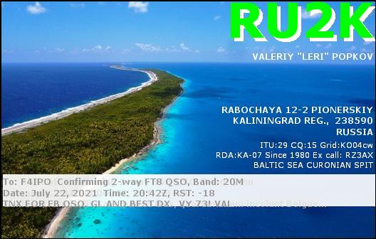 QSL de RU2K