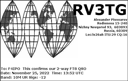 QSL de RV3TG