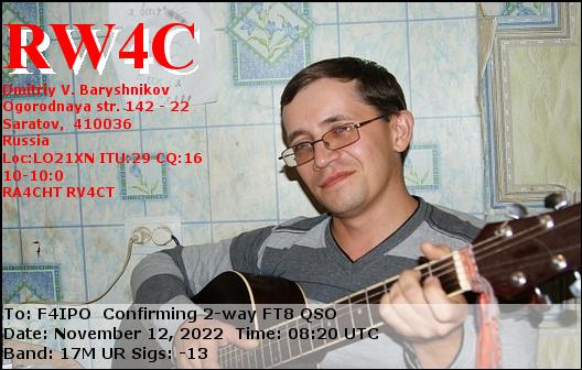 QSL de RW4C