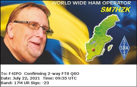 QSL de SM7HZK