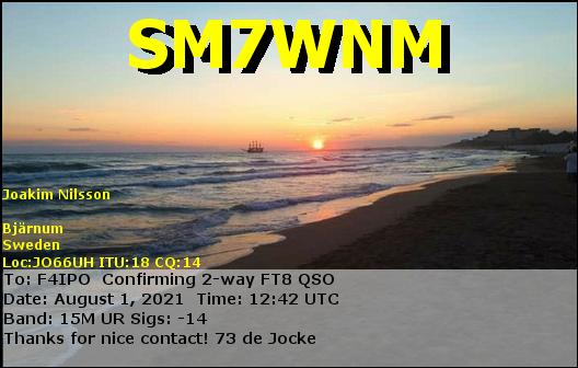 QSL de SM7WNM