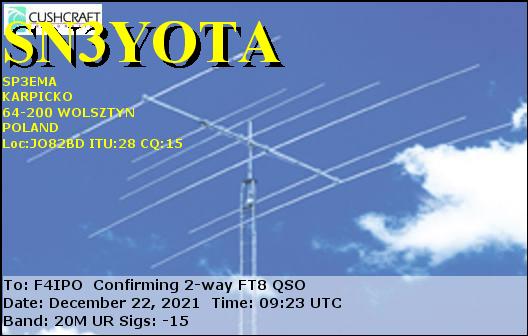 QSL de SN3YOTA