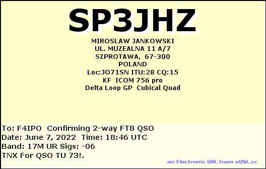 QSL de SP3JHZ