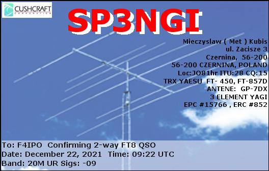 QSL de SP3NGI