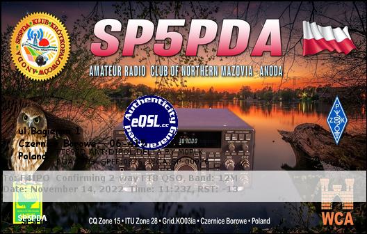 QSL de SP5PDA