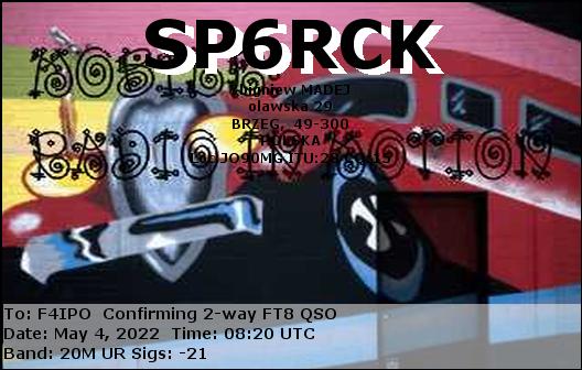 QSL de SP6RCK