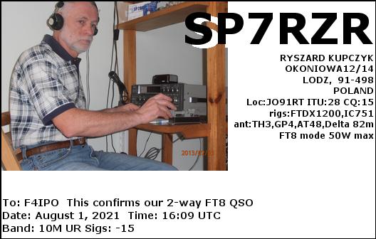 QSL de SP7RZR