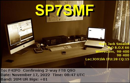 QSL de SP7SMF