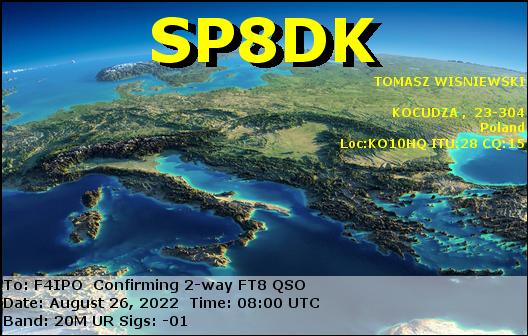 QSL de SP8DK