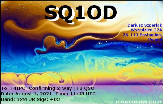 QSL de SQ1OD