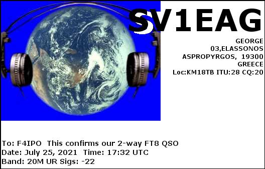 QSL de SV1EAG