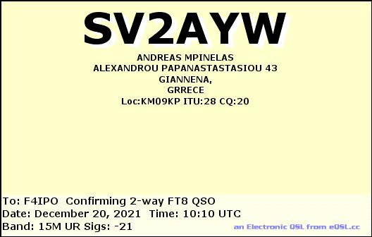 QSL de SV2AYW