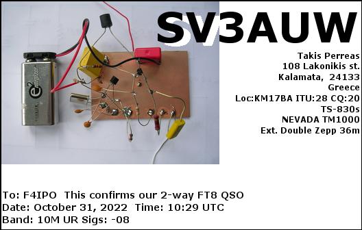 QSL de SV3AUW