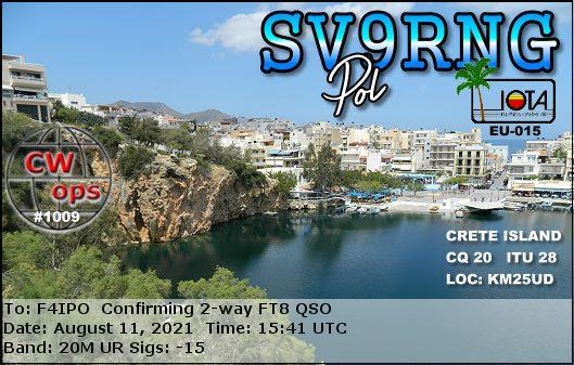 QSL de SV9RNG