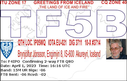 QSL de TF5B