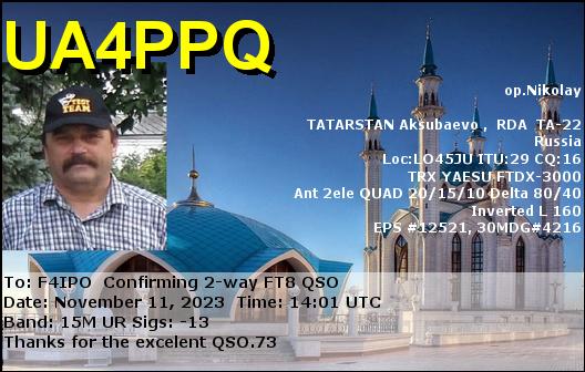 QSL de UA4PPQ