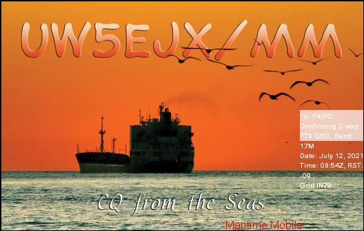 QSL de UW5EJX