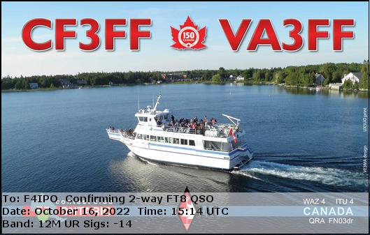 QSL de VA3FF