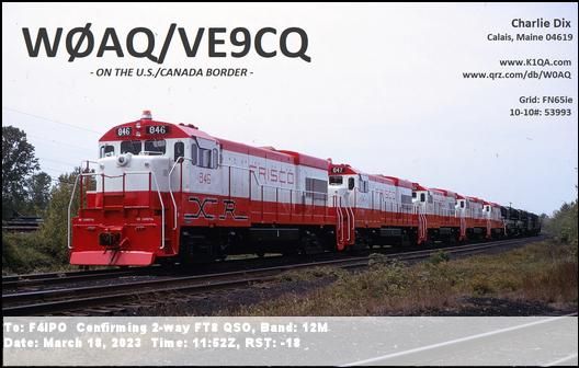 QSL de W0AQ