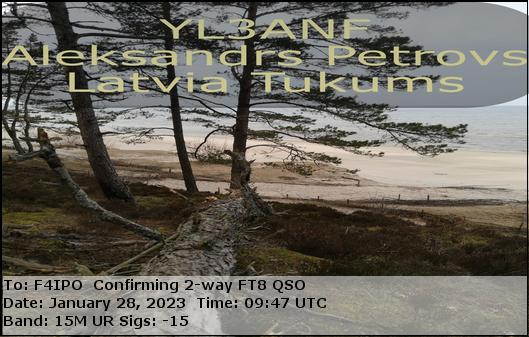 QSL de YL3ANF