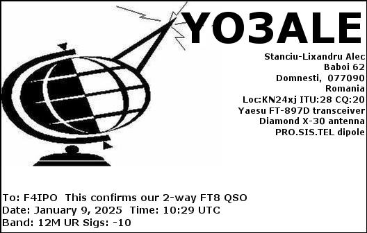 QSL de YO3ALE