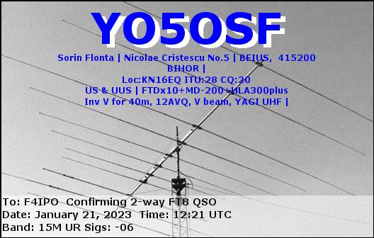 QSL de YO5OSF