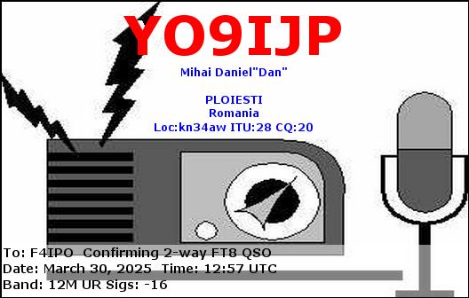 QSL de YO9IJP